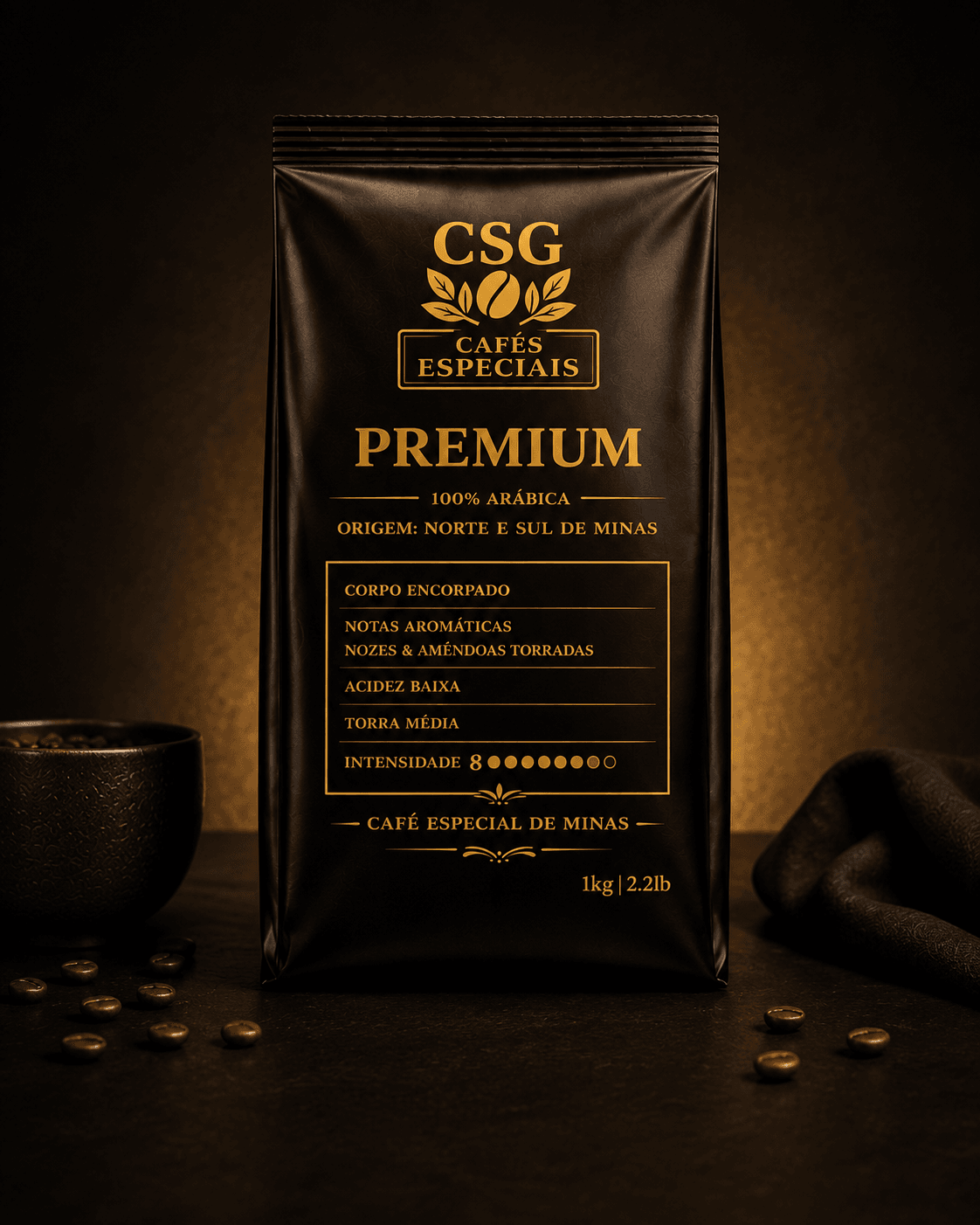 Café Torrado em Grãos 1kg